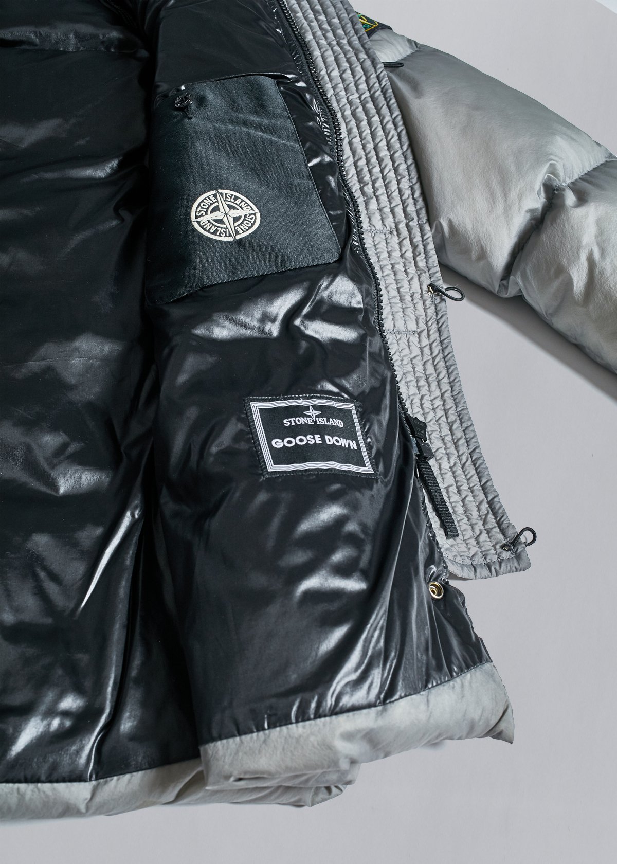 STONE ISLAND GARMENT DYED GOOSE DOWN JACKET